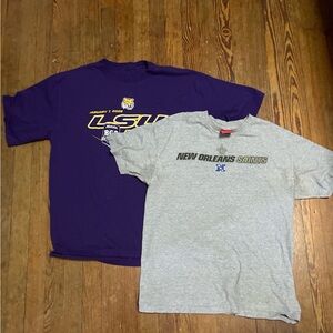 2 x Early 2000s Sports Tees
